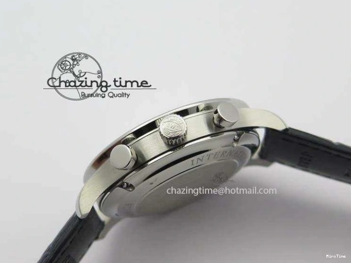 MIROTIME 0715 UrbanStyle Portuguese IW371446 ZF 1:1 Best Edition SS White Dial Blue Markers On Blue Leather Strap  A79350 V 7270